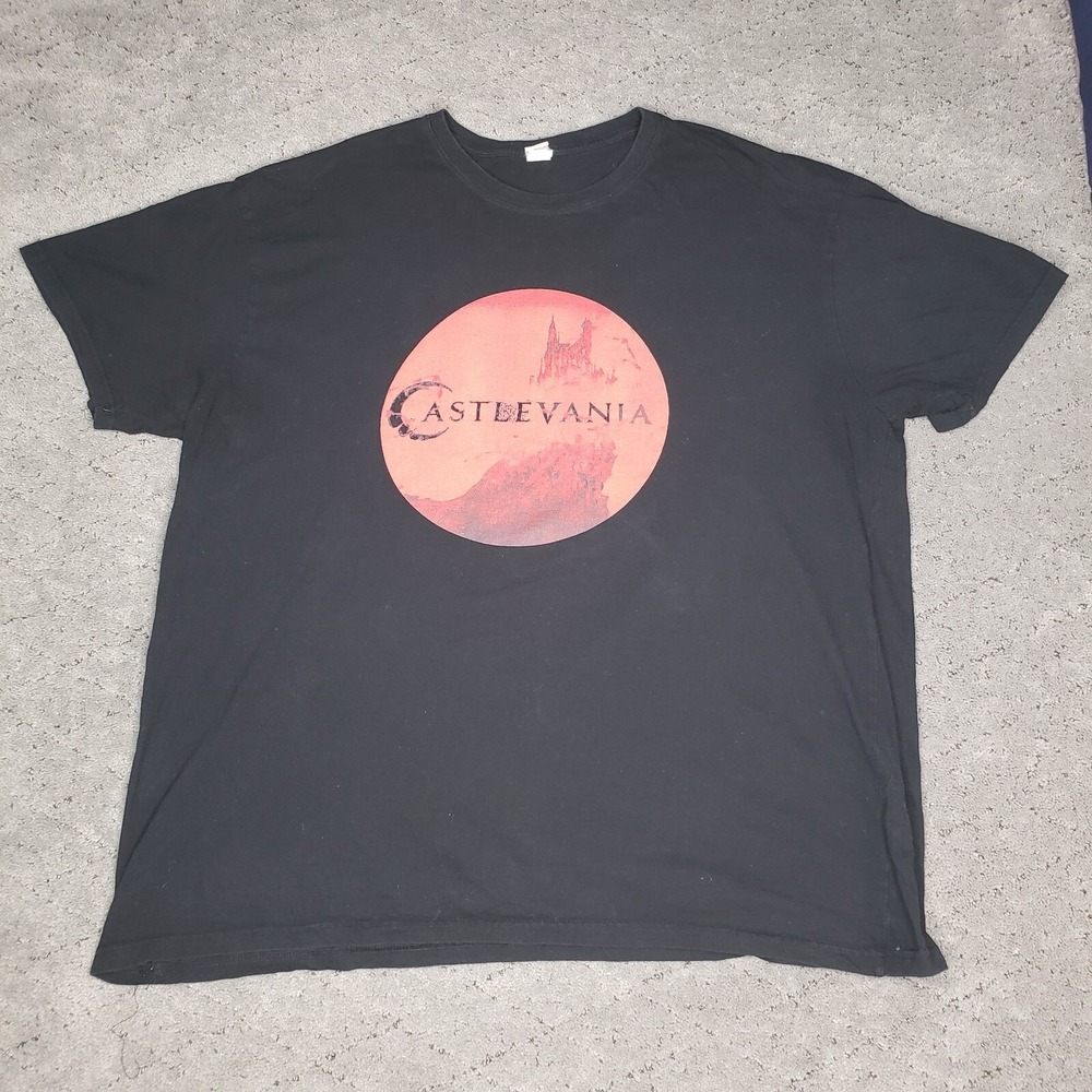 Castlevania T Shirt Adult XL Black Short Sleeve Crew Neck Video Game Gamer